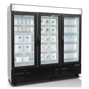 Gefrierschrank Vitrine 1657 L TEFCOLD - 3 Glastüren - Weiß