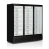 Schwarzer Gefrierschrank - 3 Glastüren - 1090 L | TEFCOLD Atom Maxi