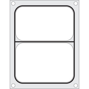Sealing Matrix for Manual Sealer - 2 Compartments - Hendi