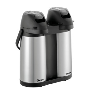 Thermos mit Pumpe Duo - 2 x 1,9 L - Bartscher