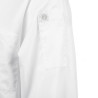 White Unisex Long Sleeve Calgary Kitchen Jacket - Size M - Chef Works - Fourniresto