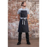 Black Denim Southside Bib Apron in Polycotton 700 x 1000 mm - Whites Chefs Clothing - Fourniresto