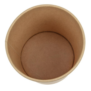 Suppenschüsseln aus mikrowellengeeignetem und recycelbarem Kraftpapier - 450 ml - Packung mit 500 Stück - Colpac