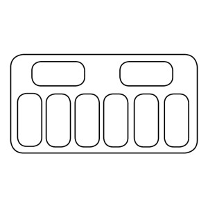 Ice Display Cabinet - Static - 8 x 5 L - CombiSteel