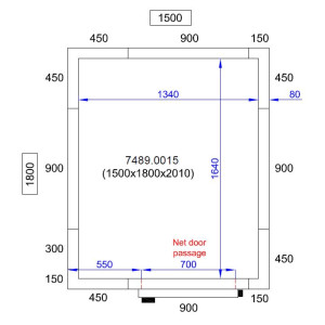 Kühlschrank CombiSteel 1500x1800x2010mm