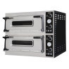 Professioneller Pizzaofen Doppelkammer - 2 x 4 Pizzen - 400 V - CombiSteel