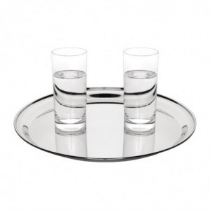 Round Stainless Steel Serving Tray Ø 355mm - Olympia - Fourniresto