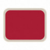 Standard-Serviertablett aus Polyester 470x360mm Rot - Roltex - Fourniresto