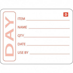 Lösliche Lebensmitteletiketten - Rolle mit 250 Stück - Vogue