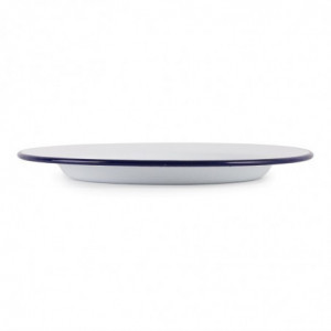 Flacher Emaille-Stahlteller 245mm - 6er-Pack - Olympia - Fourniresto