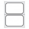 Dichtungsmatrix für manuelle Versiegelungsmaschine - 2 Fächer 178 x 113 mm - Hendi